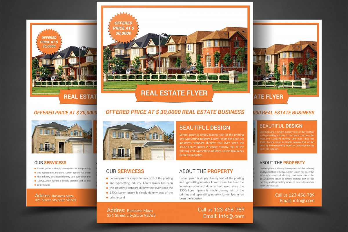 Real Estate Flyer Template example image 1