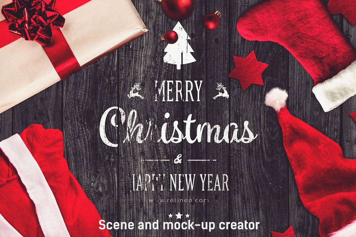 Christmas Scene and Mock-up Creator #2 example image 1
