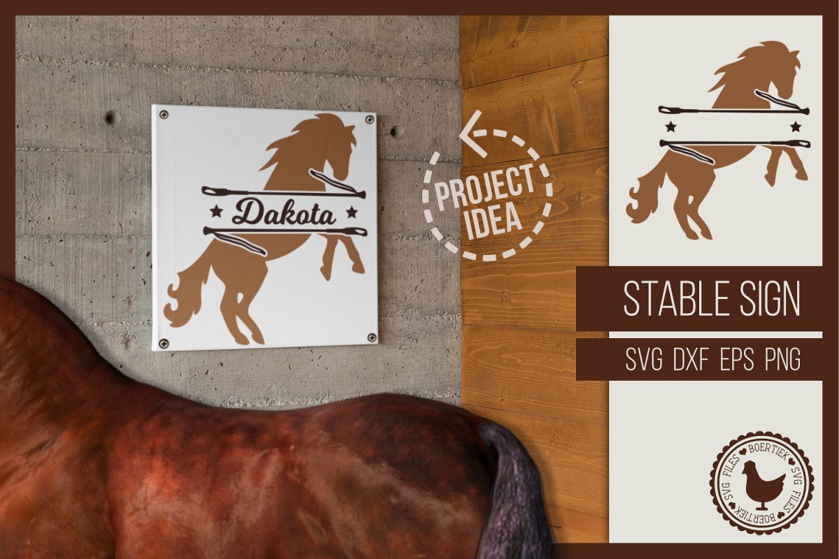 Download Stable Sign Enter The Name Of Your Horse Svg Cutting File 347594 Cut Files Design Bundles