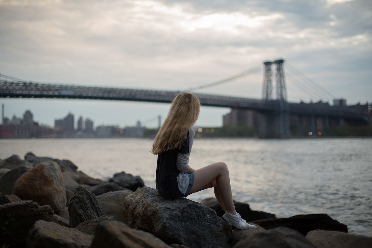 Women watching the city example image 1