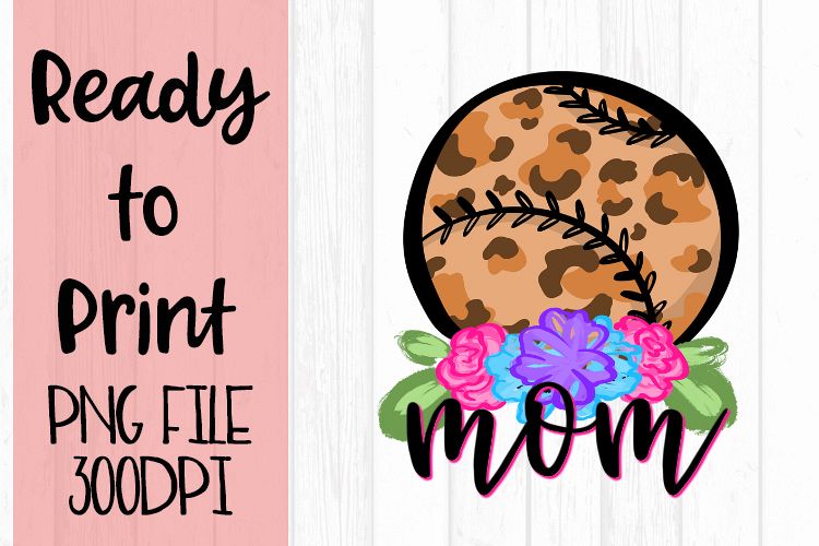 Doodle Mom Baseball Ready to Print example image 1