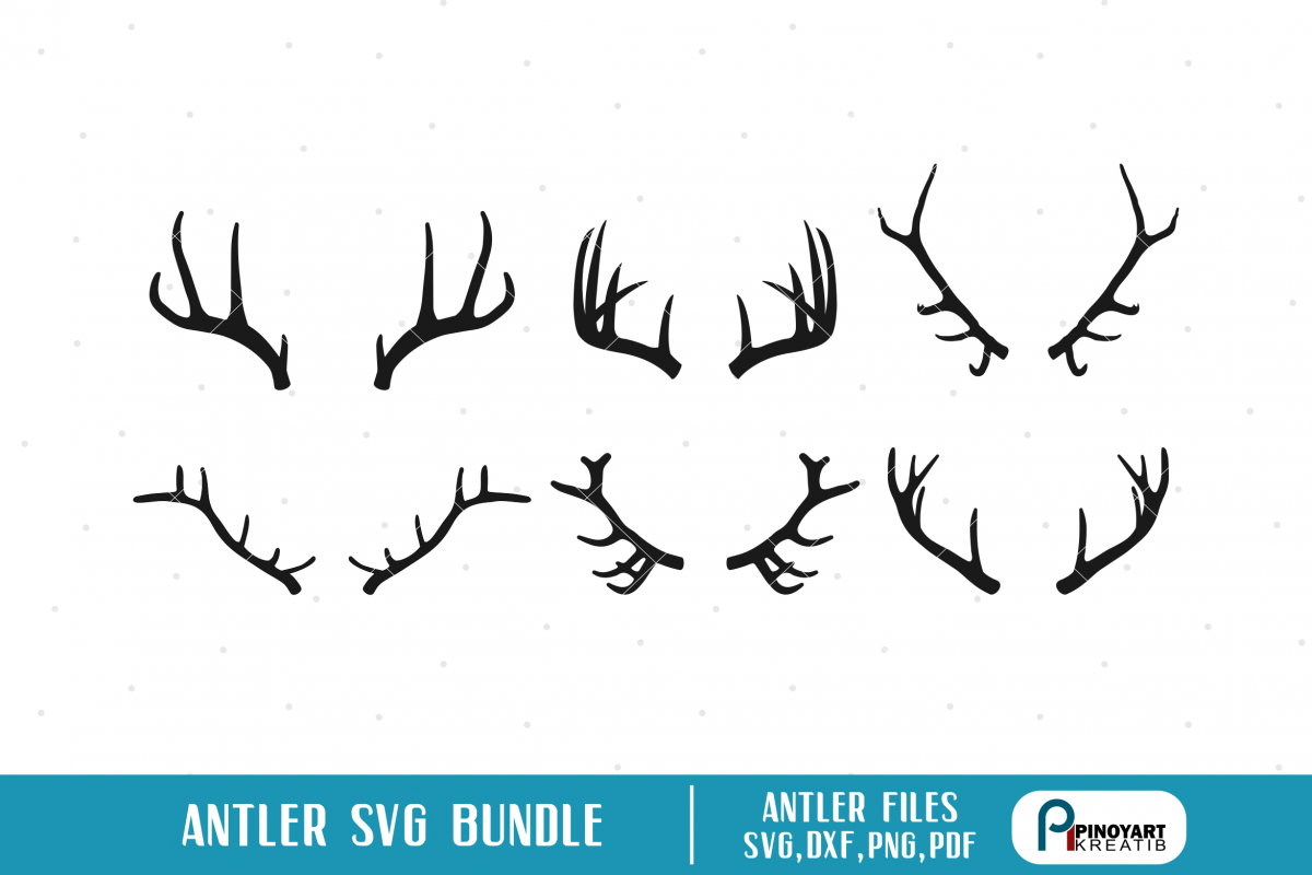 Download antler svg,antler svg file,antler dxf,antler cut file (75443) | SVGs | Design Bundles