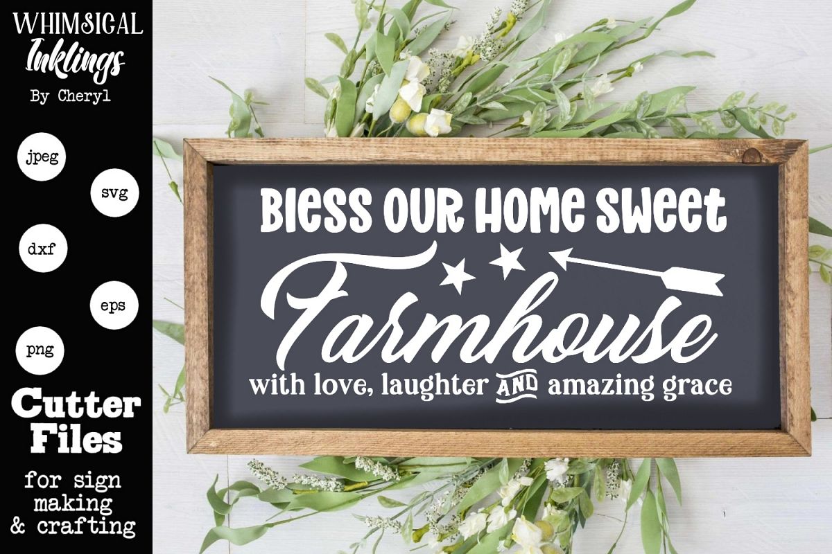 Home Sweet Farmhouse SVG example image 1