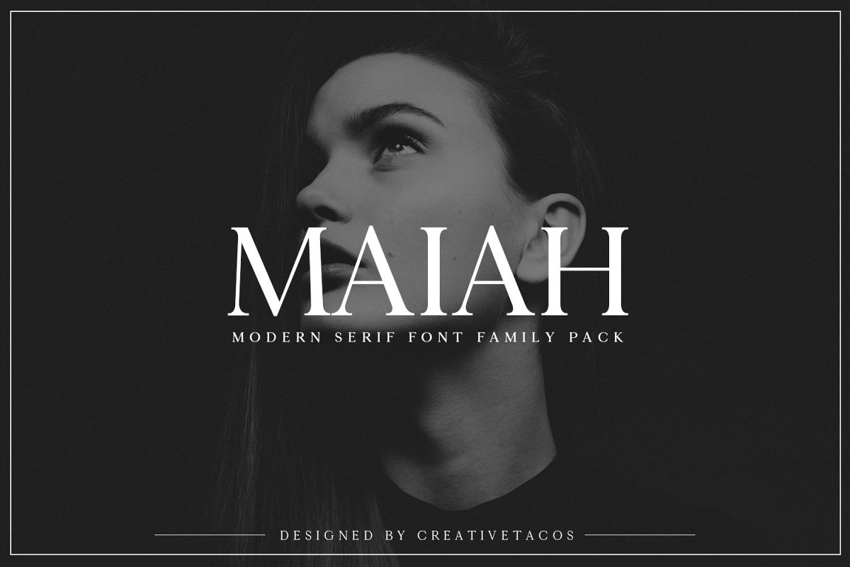 Maiah Serif Font Family Pack example image 1