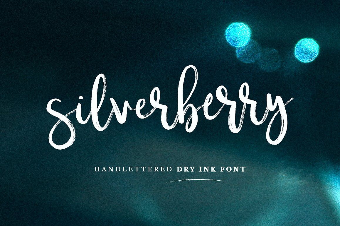 Silverberry - Dry Ink Font example image 1