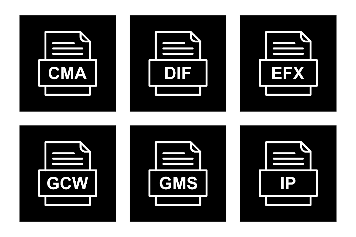 Set Of File Formats Icons example image 1