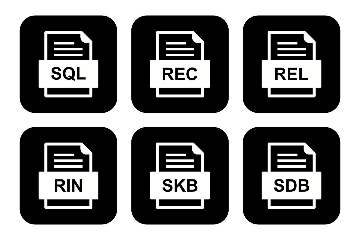 Set Of File Formats Icons example image 1