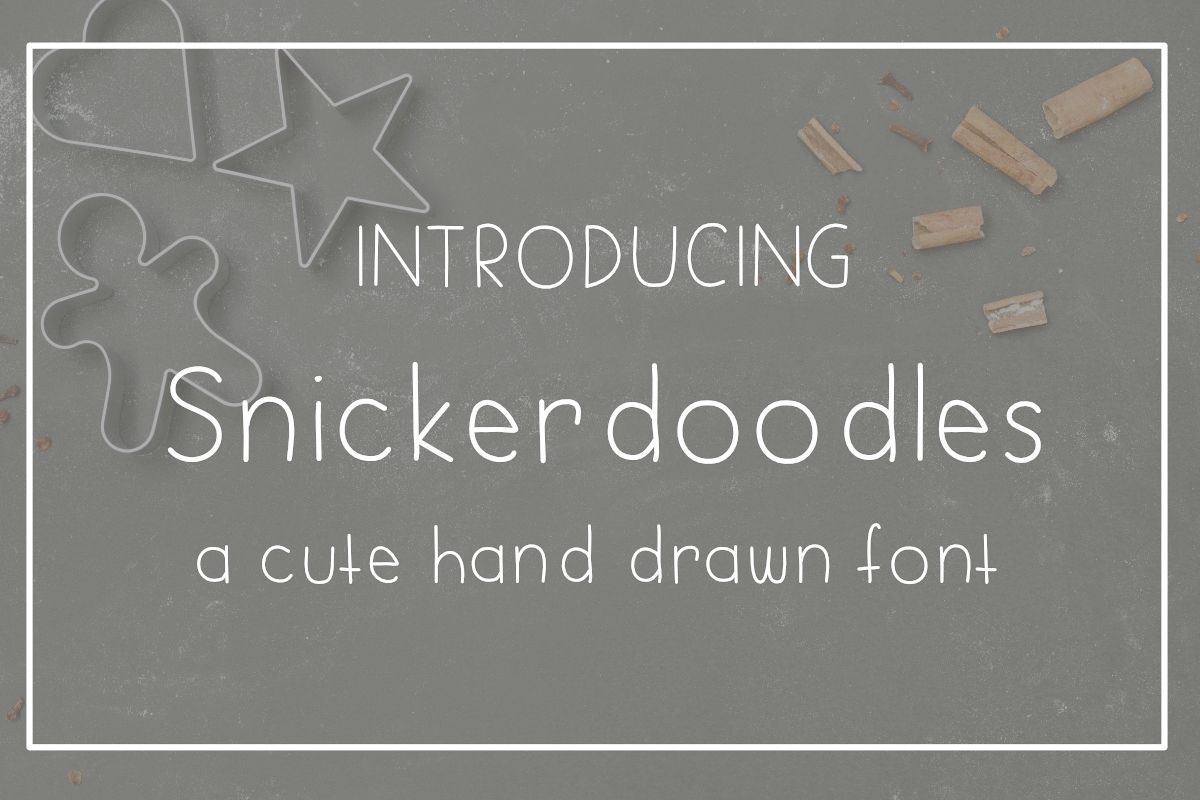 Snickerdoodles Font example image 1