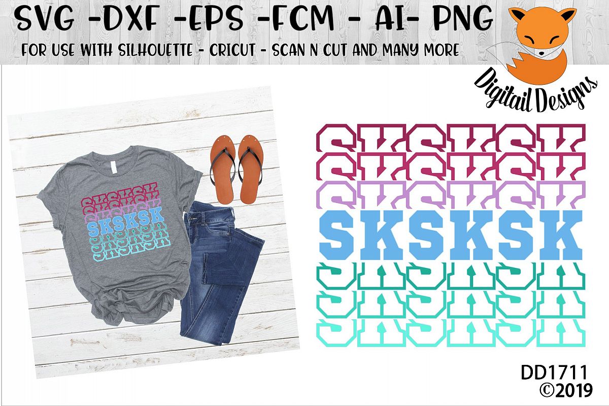 SKSKSK Basic Girl SVG example image 1
