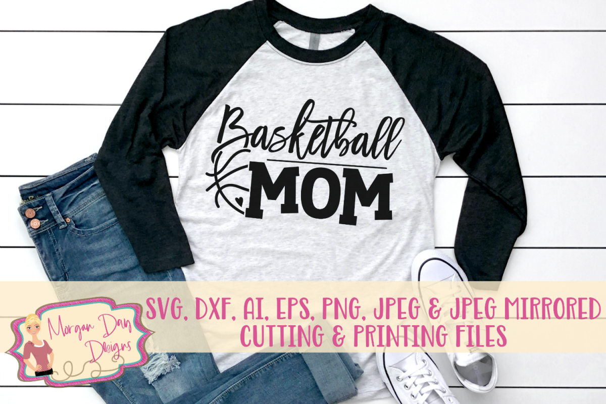 Basketball Mom SVG, DXF, AI, EPS, PNG, JPEG example image 1