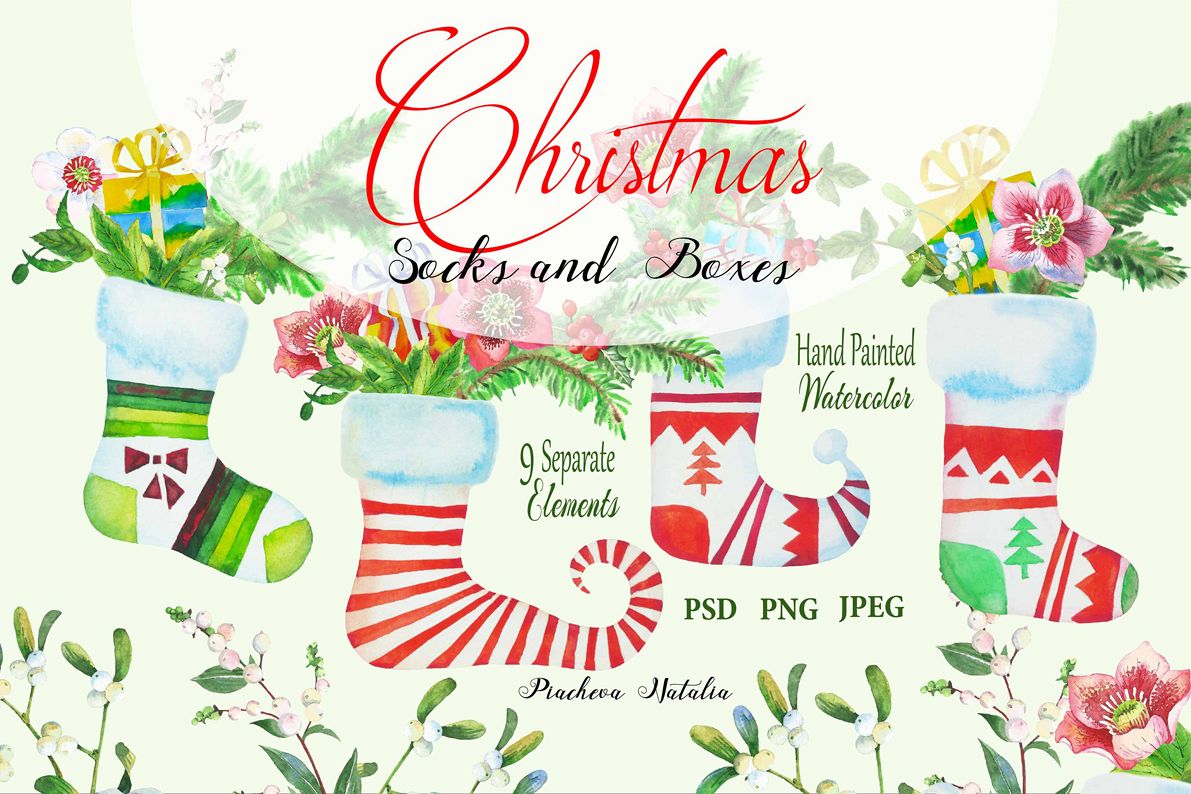 Christmas Socks and Boxes example image 1