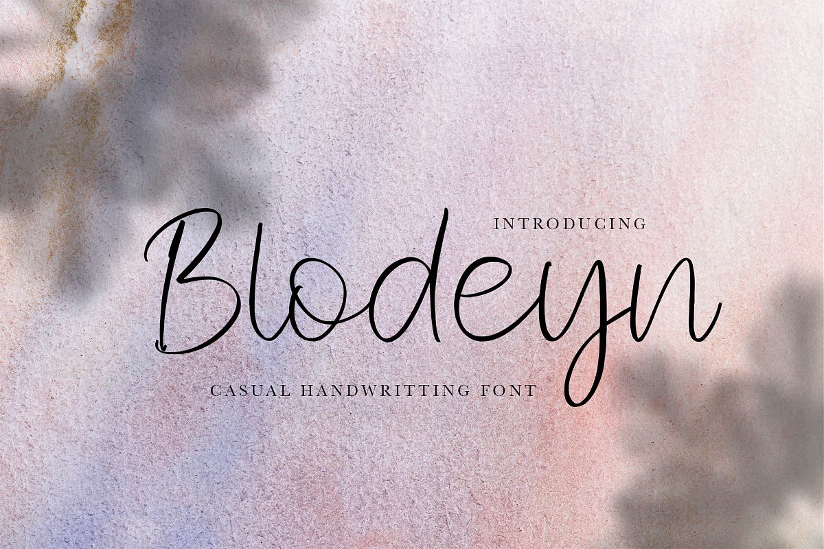 Blodeyn Handwritten Font example image 1