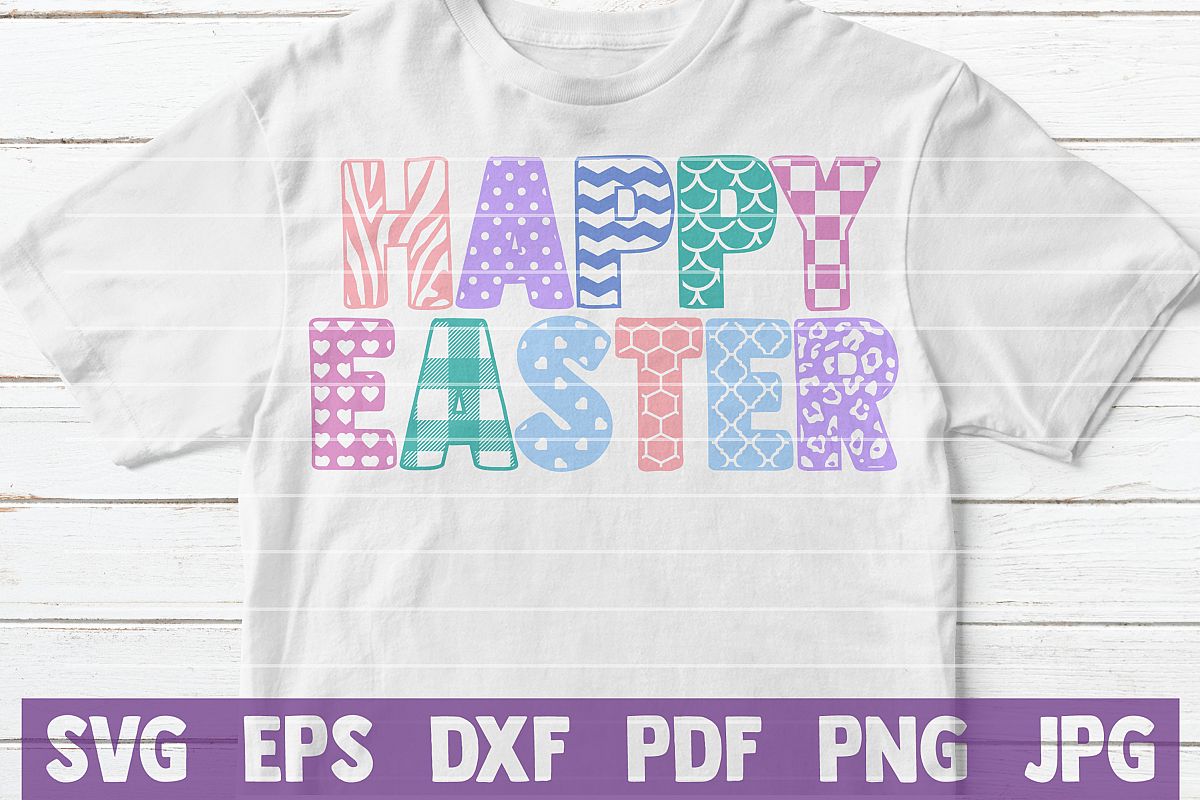 Happy Easter SVG Cut File example image 1