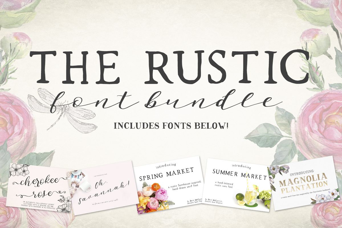 The Rustic Font Bundle by Beck McCormick example image 1