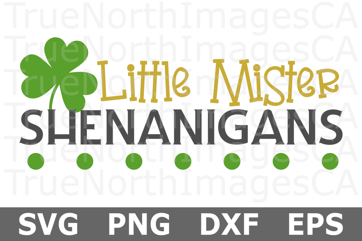 Little Mister Shenanigans - St Patricks Day SVG Cut File example image 1