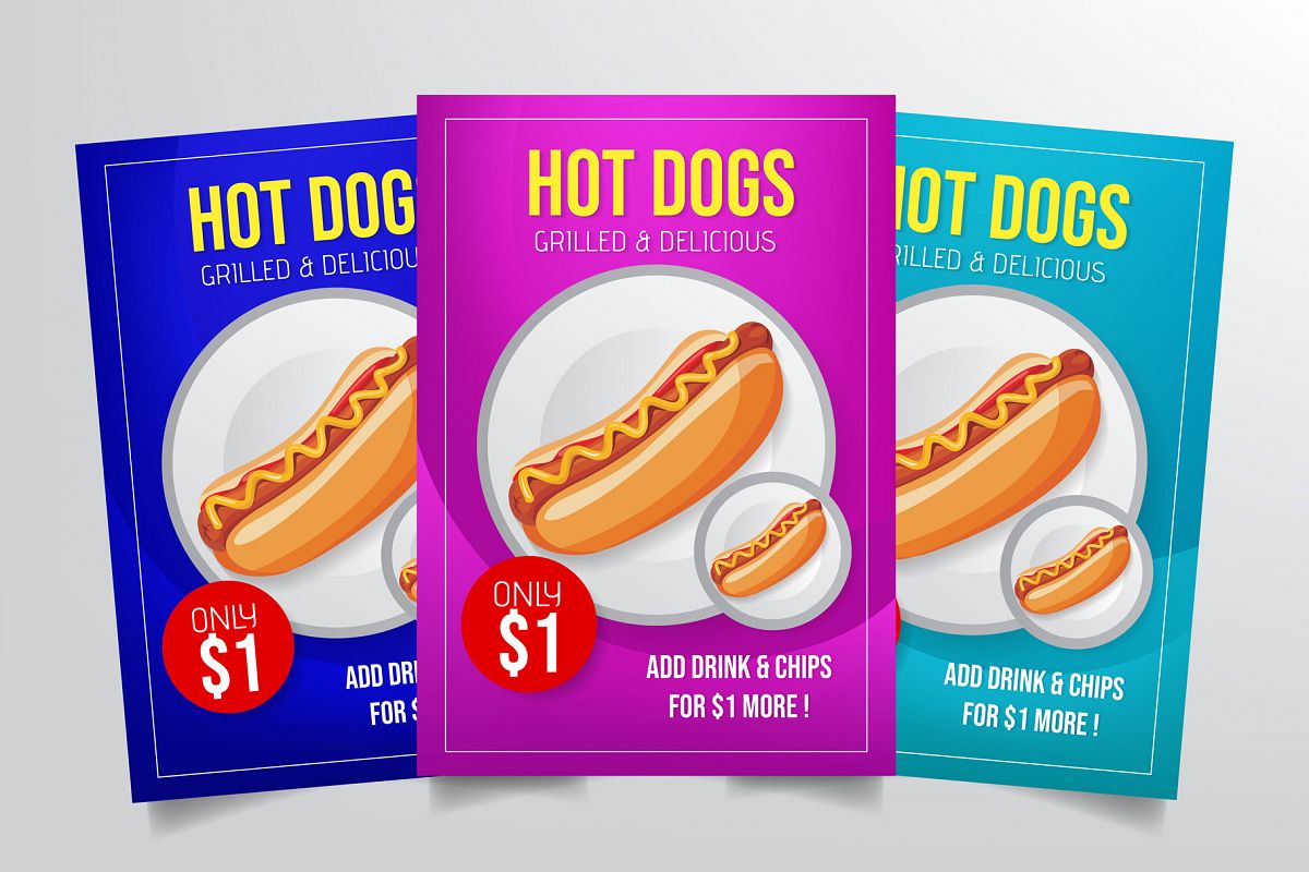 Hot Dog Flyer Template example image 1