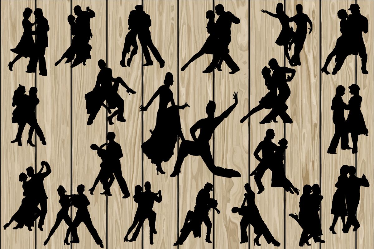 20 Tango SVG, Tango EPS, Tango Vector, Tango Silhouette Clip example image 1
