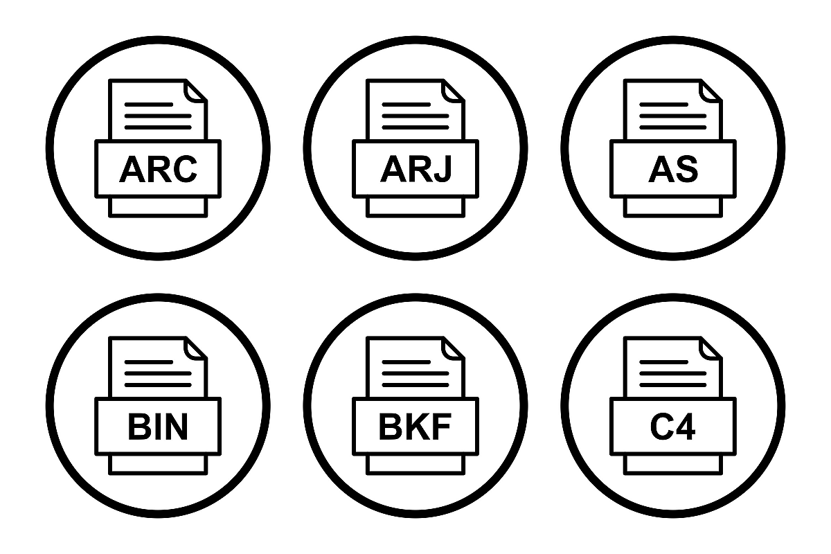 Set Of File Formats Icons example image 1