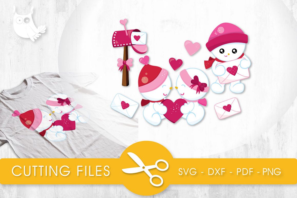 Download Valentine Snow Cuties cutting files svg, dxf, pdf, eps ...