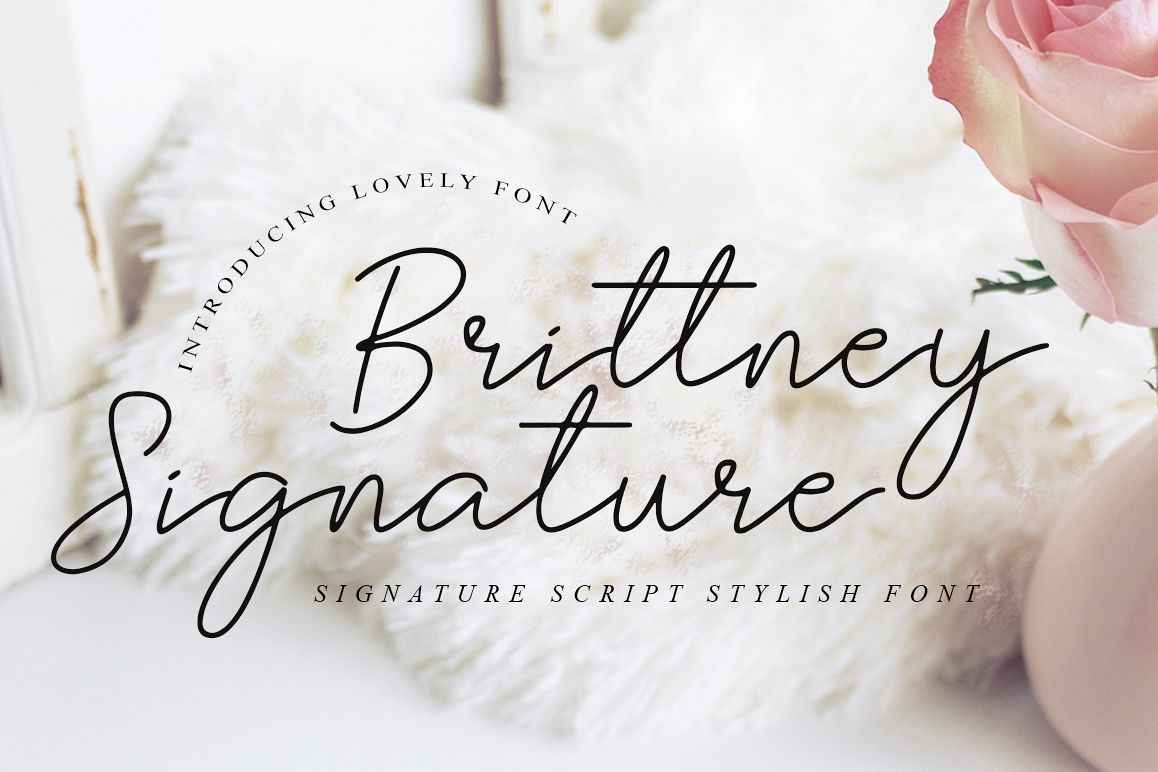 Brittney Signature - Beauty Fonts example image 1