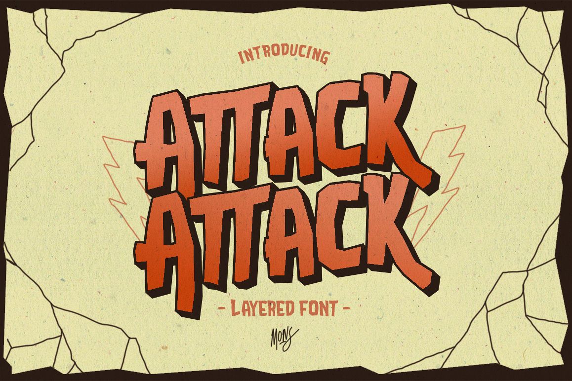 Attack Attack Typeface example image 1