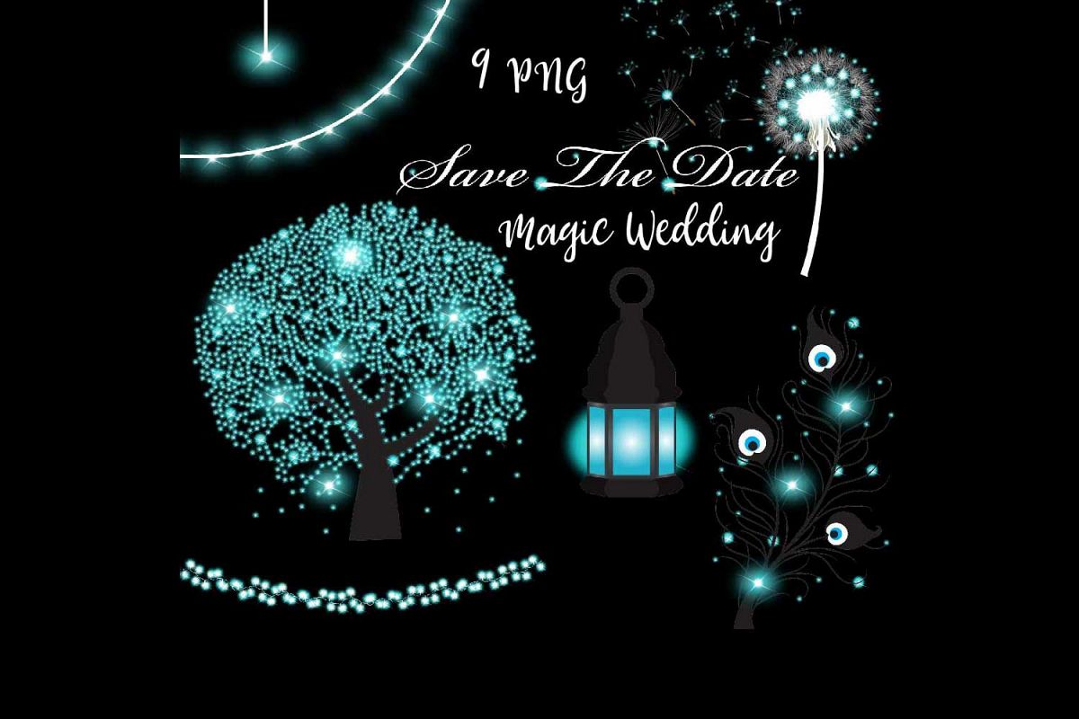 Magic Wedding Clipart example image 1