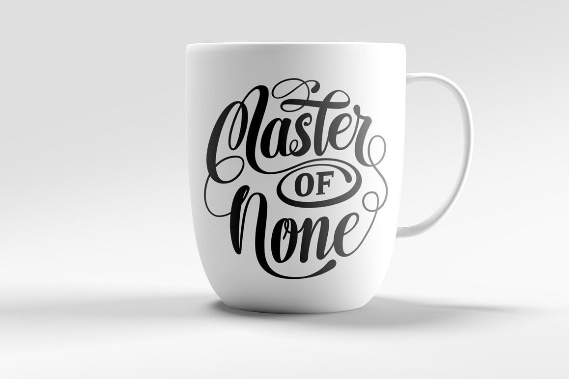 Master of None Lettering SVG example image 1