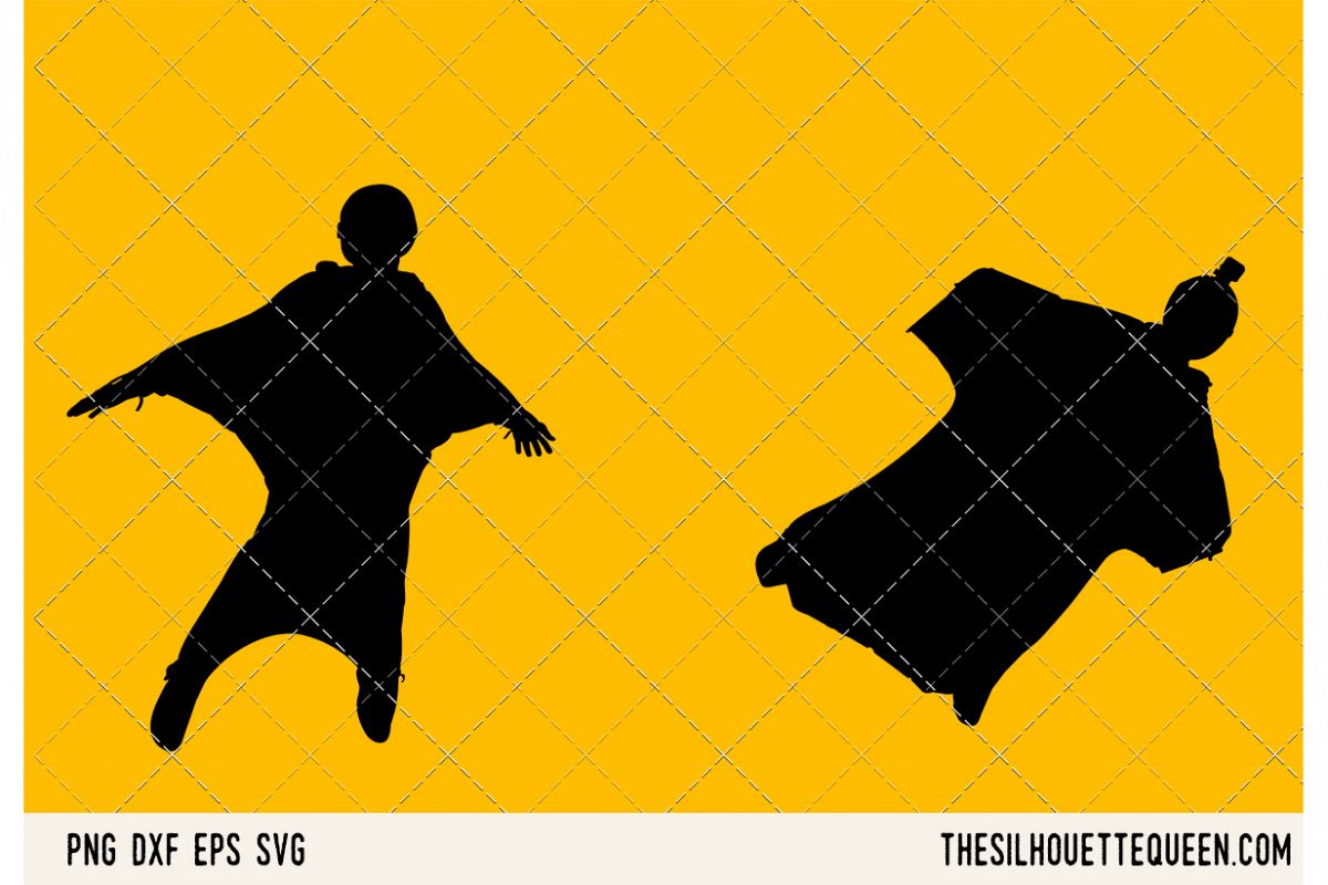 Wingsuit Flying SVG example image 1