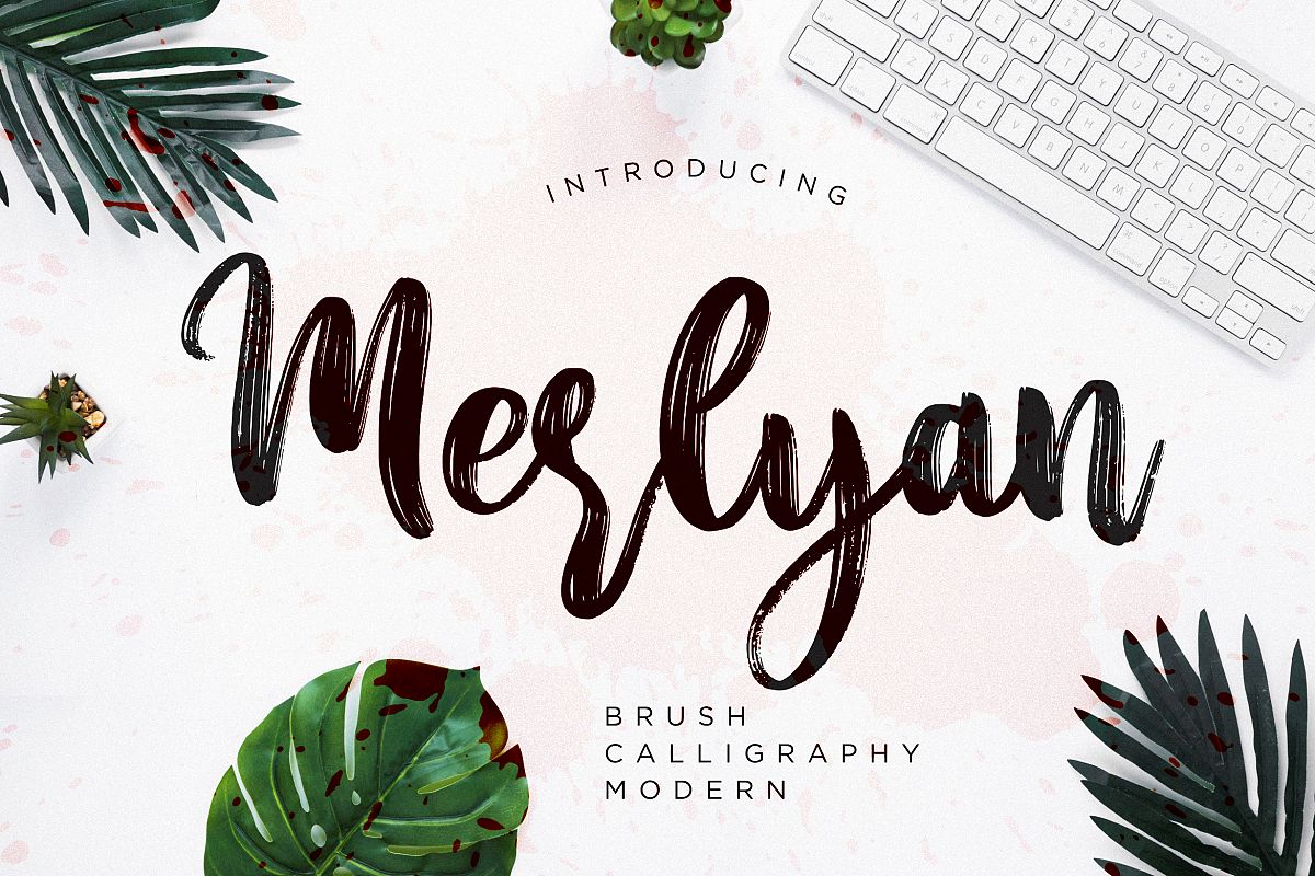 Merlyan Brush Calligraphy example image 1