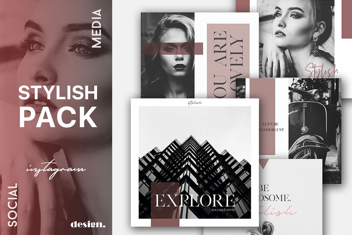 Stylish Social Media Pack - Instagram example image 1