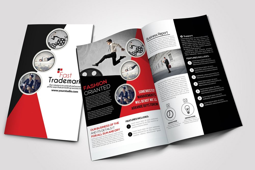 Employment Agency Business Bifold Brochure example image 1
