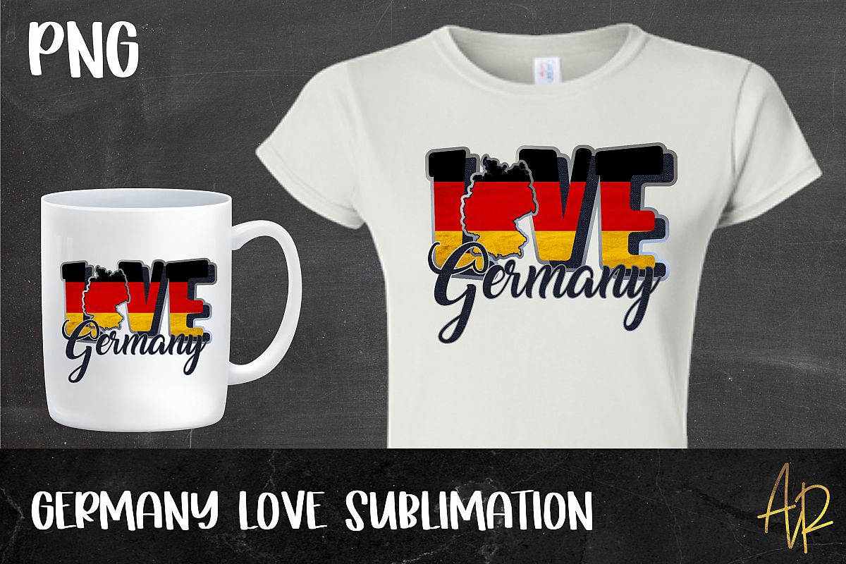 Download Sublimation Germany Love Country Map With Flag 600dpi Png 269712 Illustrations Design Bundles