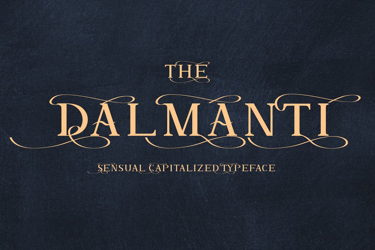 Dalmanti - Capitalized Typeface example image 1