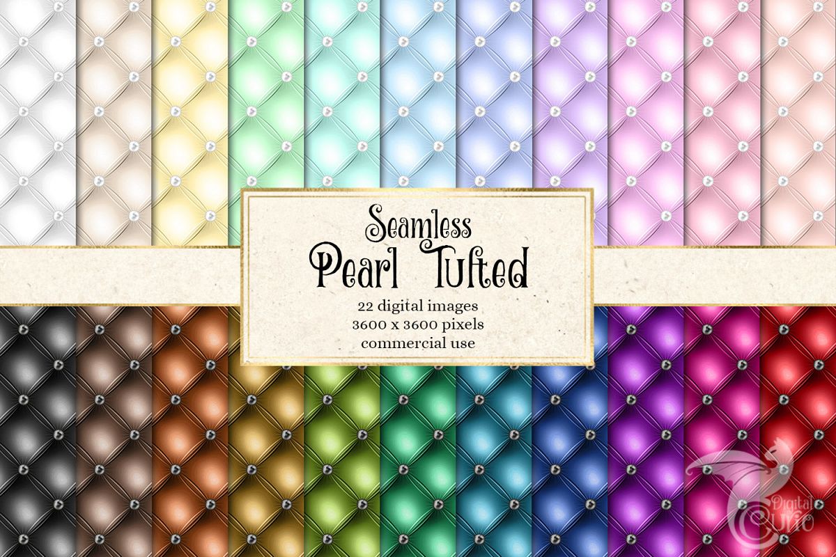 Pearl Tufted Digital Paper example image 1