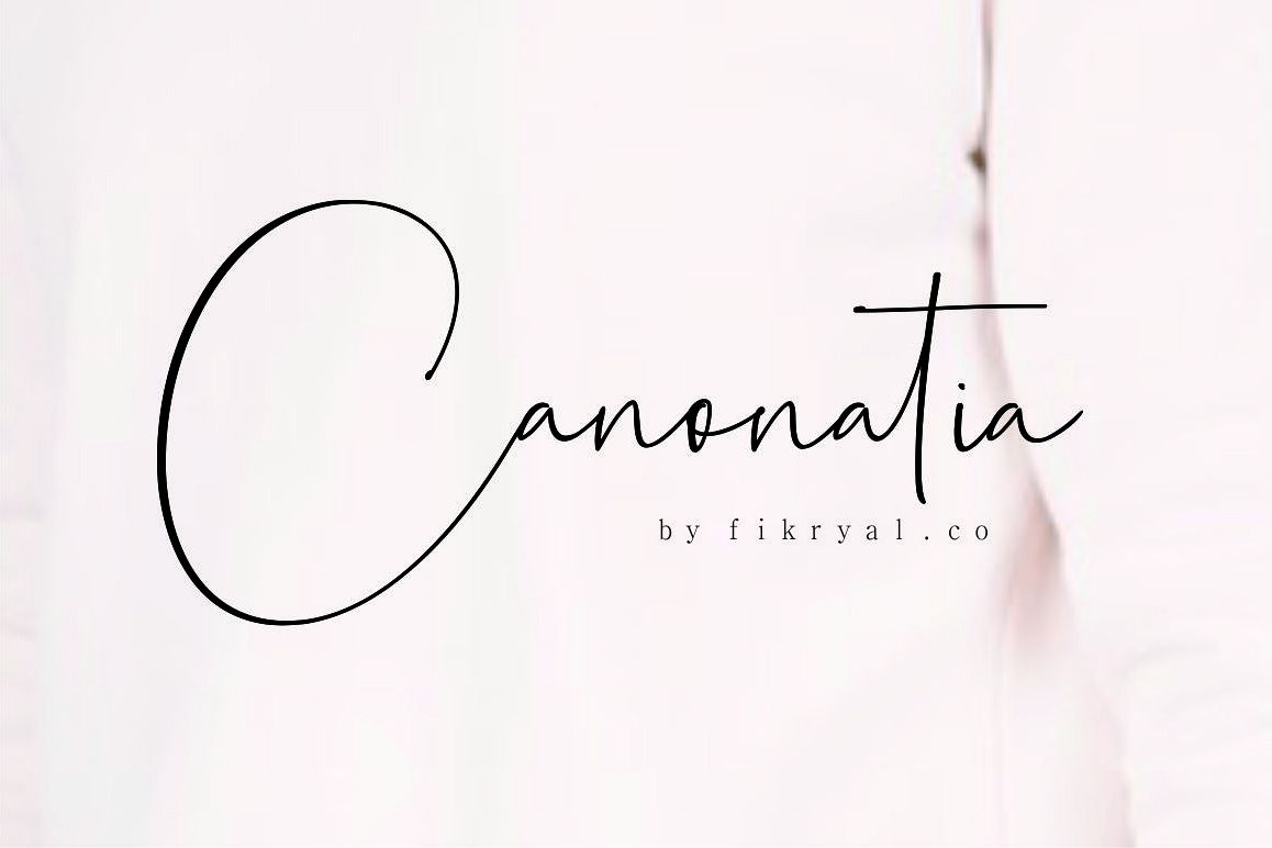 Canonatia // Handwritten Font example image 1