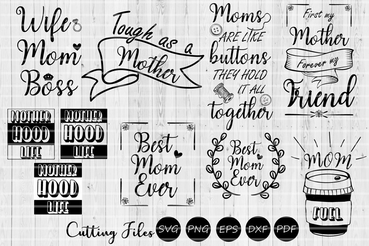 Mom life bundle| Mothers day | SVG Cutting files | example image 1