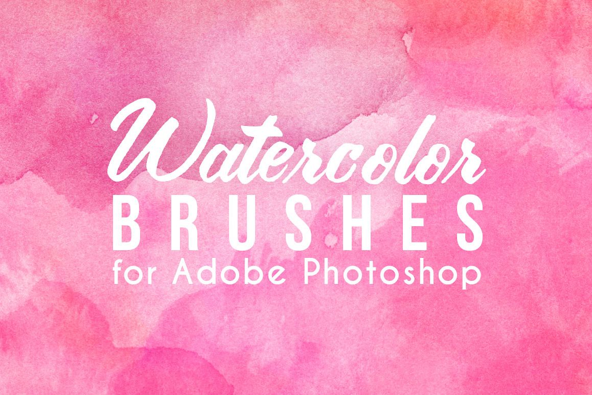 75 Real Watercolor Photoshop Brushes example image 1