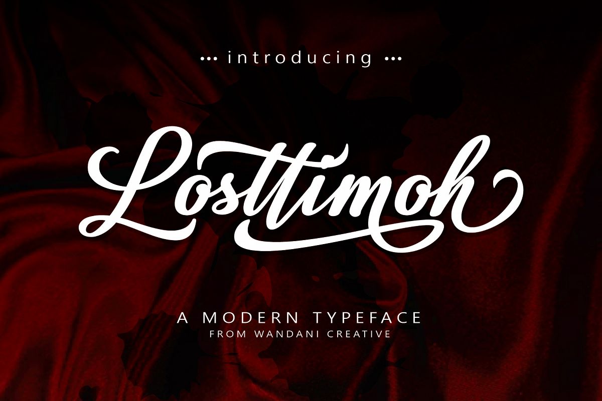 Losttimoh | A Modern Script example image 1