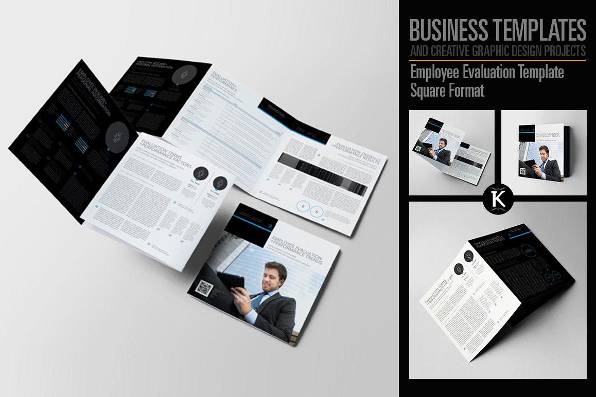 Employee Evaluation Template Square Format example image 1