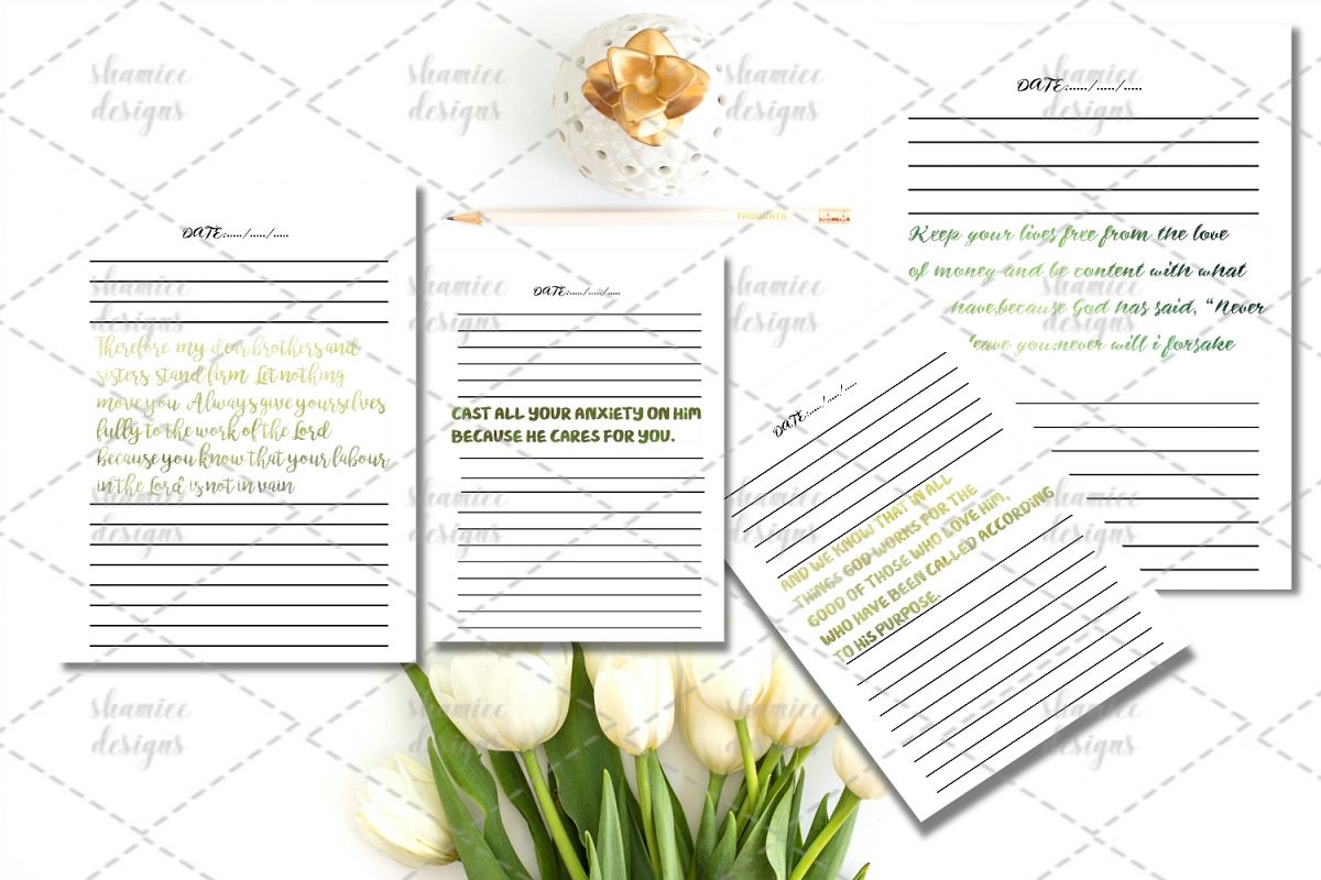 Bible study journal printable example image 1
