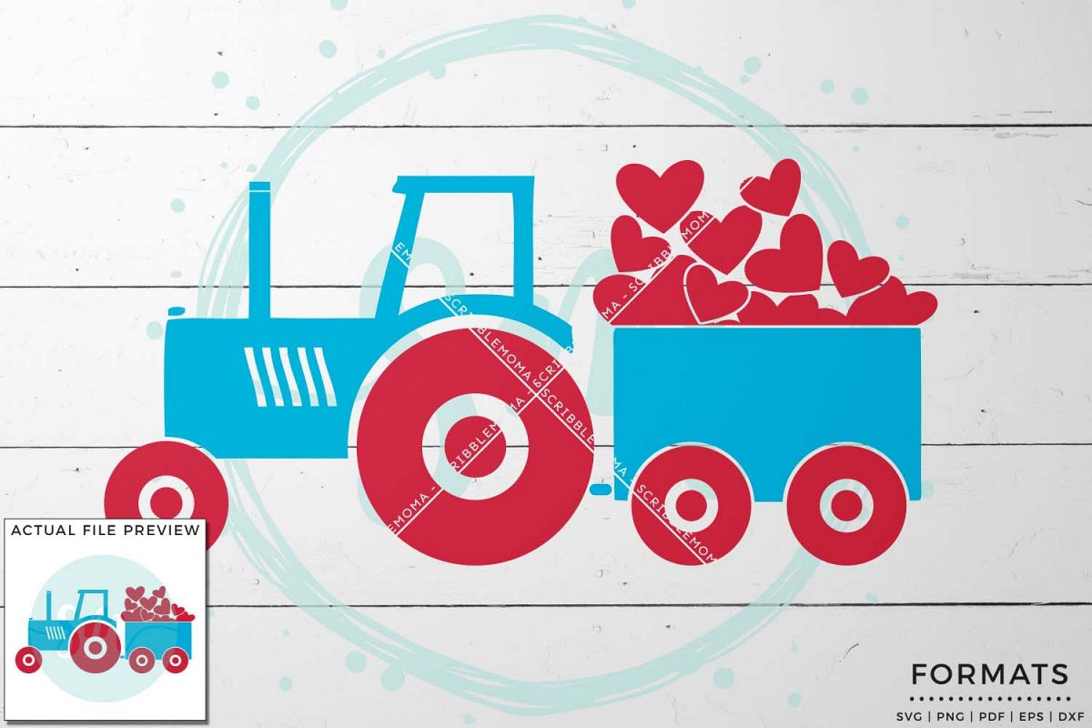 Valentine Tractor SVG example image 1