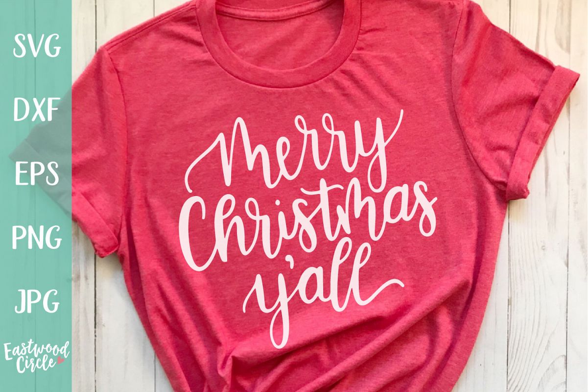 Merry Christmas Y'all - Christmas SVG File example image 1