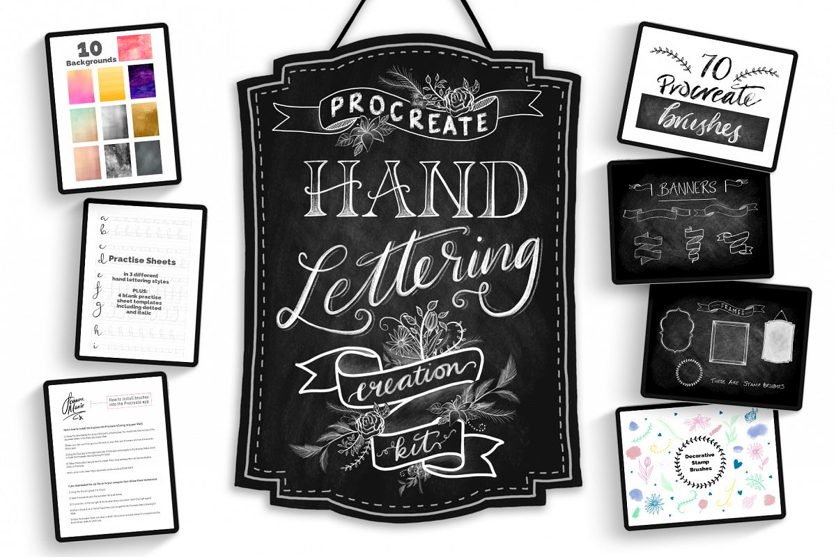 Procreate brushes bundle example image 1
