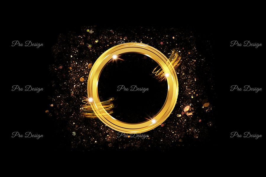 Circle Sparkling Frame Background example image 1