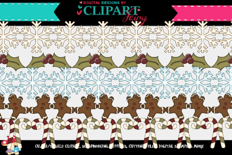 Christmas Borders or Dividers example image 1