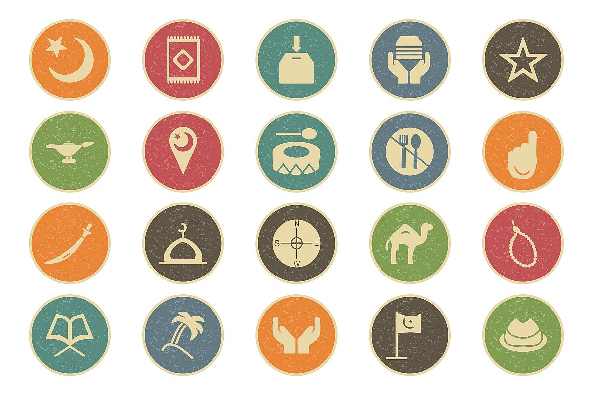 Set Of Ramadan Icons example image 1