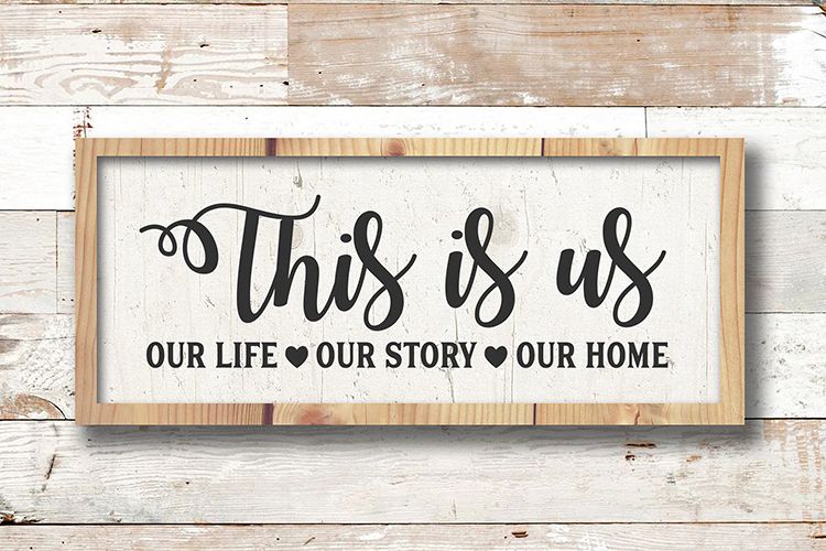 This is us SVG, Family saying svg, farmhouse home wall sign (404458