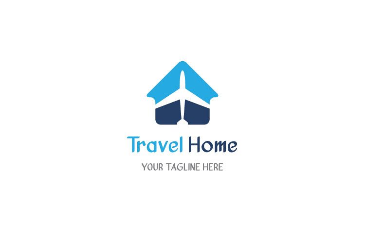 Travel House Icon Logo example image 1