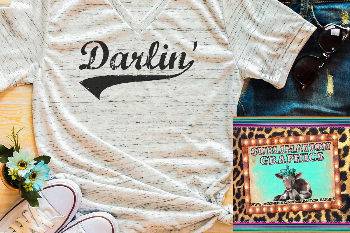Darlin' Sublimation Digital Download example image 1