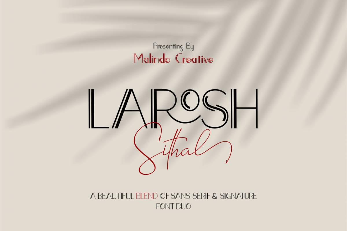 LAROSH Sithal | Font Duo example image 1
